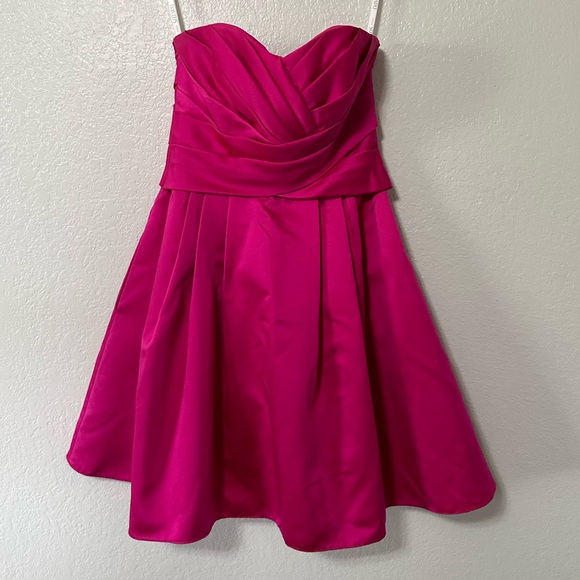 Strapless Satin Dress - Picture 2 of 5